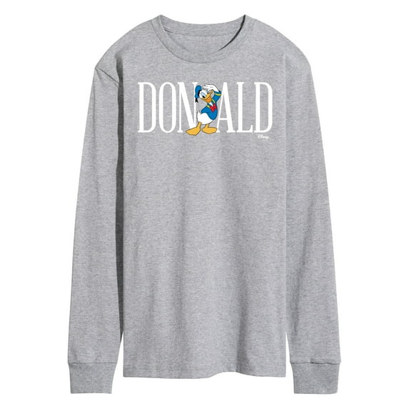 Mickey & Friends - Simple Donald Font - Men's Long Sleeve T-Shirt