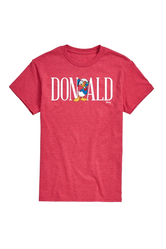 Mickey & Friends - Simple Donald Font - Men's Short Sleeve Graphic T-Shirt