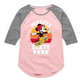 thumbnail image 1 of Mickey & Friends - Skater Mickey - Toddler And Youth Girls Raglan Graphic T-Shirt, 1 of 5