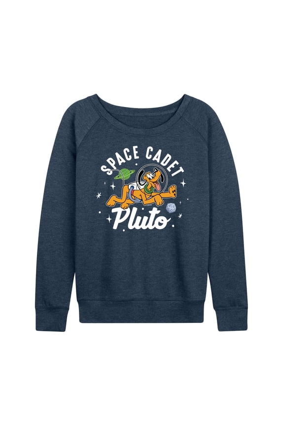 Mickey & Friends - Space Cadet Pluto - Women's Lightweight French Terry Long Sleeve Shirt
