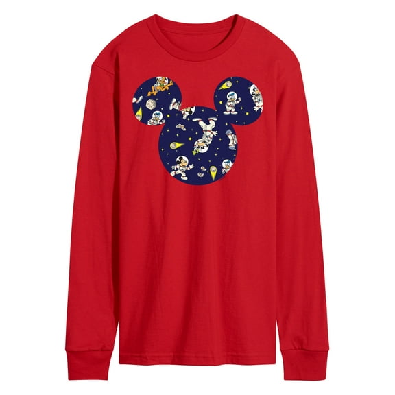 Mickey & Friends - Space Pattern - Men's Long Sleeve T-Shirt