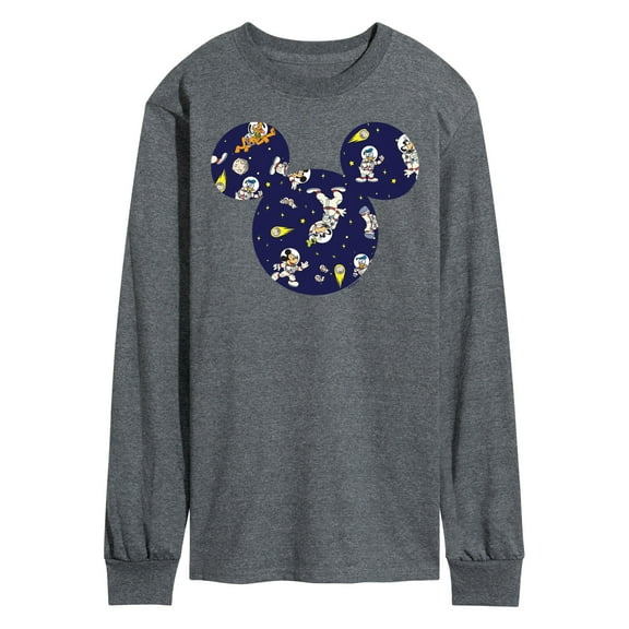 Mickey & Friends - Space Pattern - Men's Long Sleeve T-Shirt