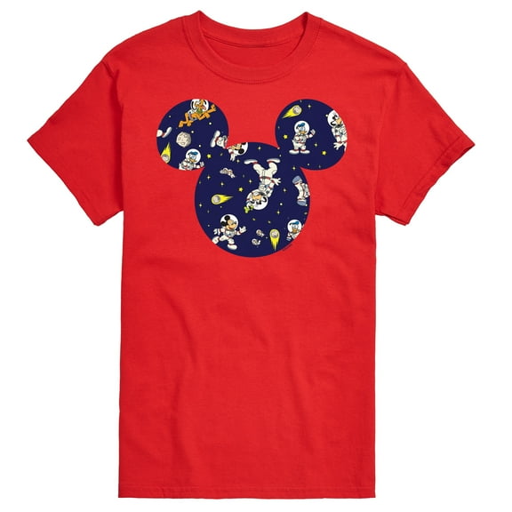 Mickey & Friends - Space Pattern - Men's Short Sleeve Graphic T-Shirt