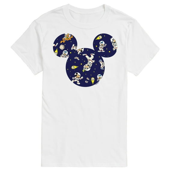 Mickey & Friends - Space Pattern - Men's Short Sleeve Graphic T-Shirt