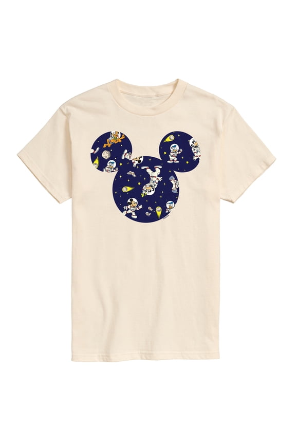Mickey & Friends - Space Pattern - Men's Short Sleeve Graphic T-Shirt