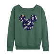 thumbnail image 1 of Mickey & Friends - Space Pattern - Women's Lightweight French Terry Long Sleeve Shirt, 1 of 5