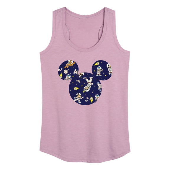 Mickey & Friends - Space Pattern - Women's Racerback Tank Top