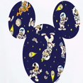 thumbnail image 1 of Mickey & Friends - Space Pattern - Women's Short Sleeve Graphic T-Shirt, 1 of 4