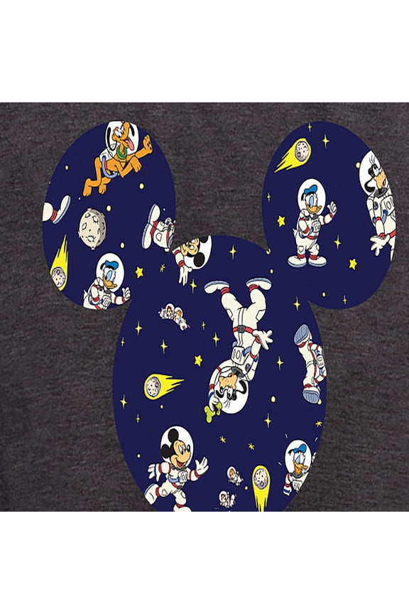 Mickey & Friends - Space Pattern - Women's Short Sleeve Graphic T-Shirt