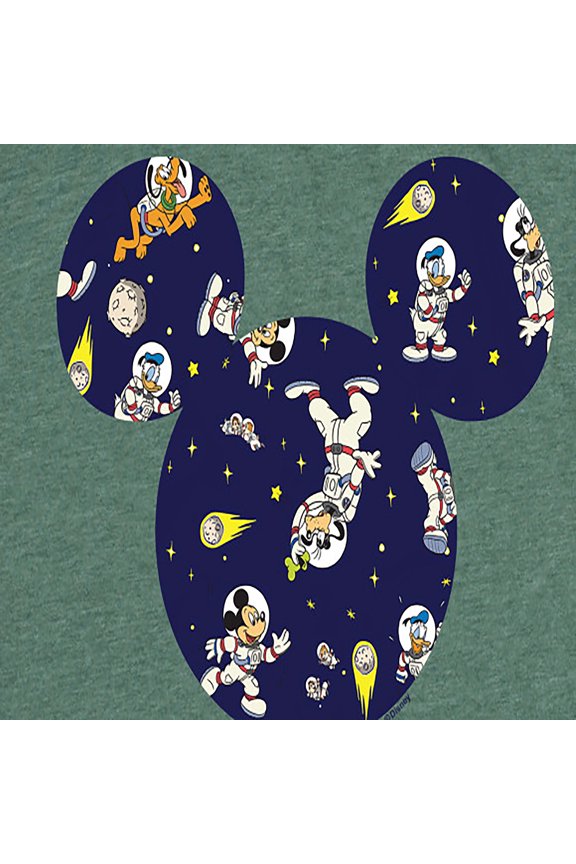 Mickey & Friends - Space Pattern - Women's Short Sleeve Graphic T-Shirt