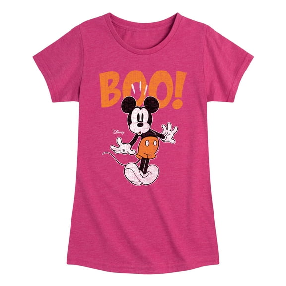 Mickey & Friends - Spiderweb Logo - Toddler And Youth Girls Short Sleeve Graphic T-Shirt