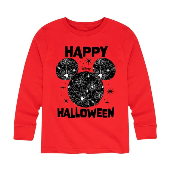Mickey & Friends - Spiderweb Logo - Toddler And Youth Long Sleeve Graphic T-Shirt