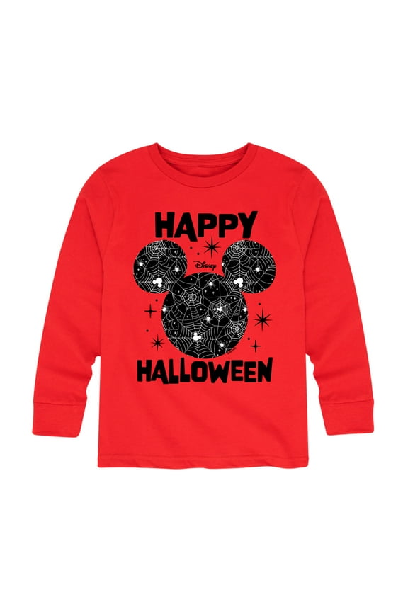 Mickey & Friends - Spiderweb Logo - Toddler And Youth Long Sleeve Graphic T-Shirt