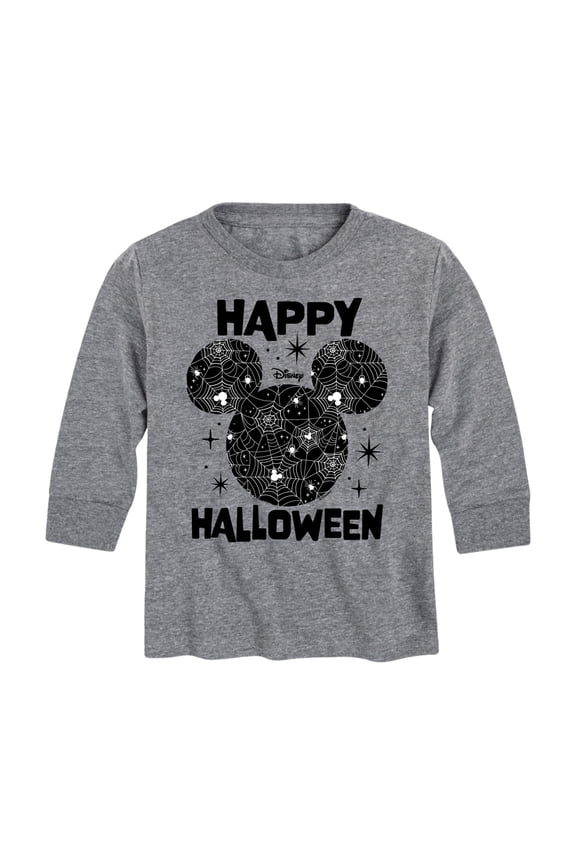 Mickey & Friends - Spiderweb Logo - Toddler And Youth Long Sleeve Graphic T-Shirt