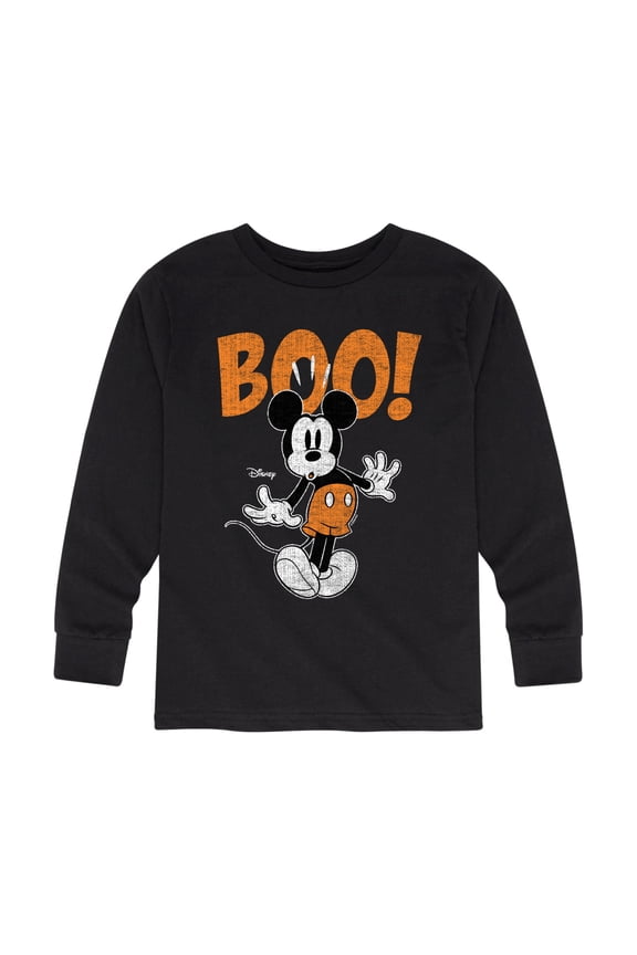 Mickey & Friends - Spiderweb Logo - Toddler And Youth Long Sleeve Graphic T-Shirt