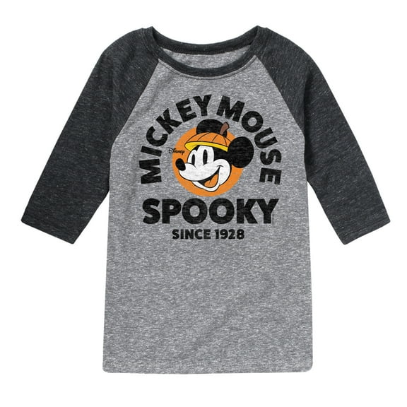 Mickey & Friends - Spooky Since 1928 - Toddler And Youth Raglan Graphic T-Shirt