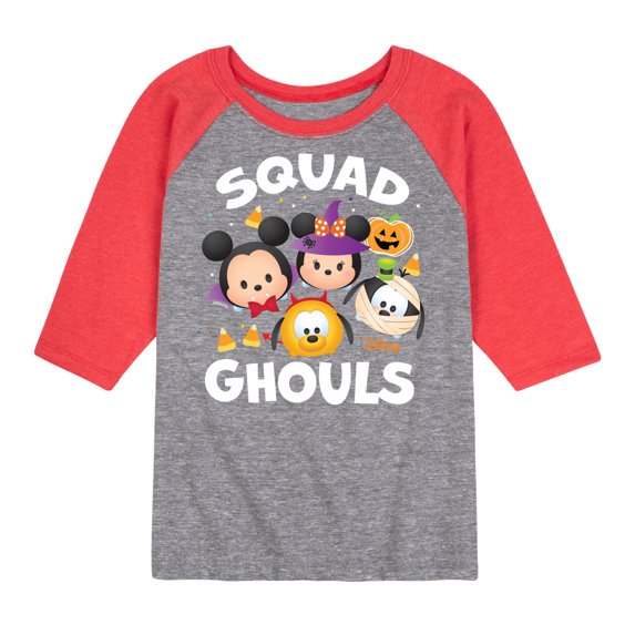 Mickey & Friends - Squad Ghouls - Toddler And Youth Raglan Graphic T-Shirt