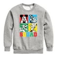 thumbnail image 1 of Mickey & Friends - Squad Grid - Youth Crewneck Fleece Sweatshirt, 1 of 5