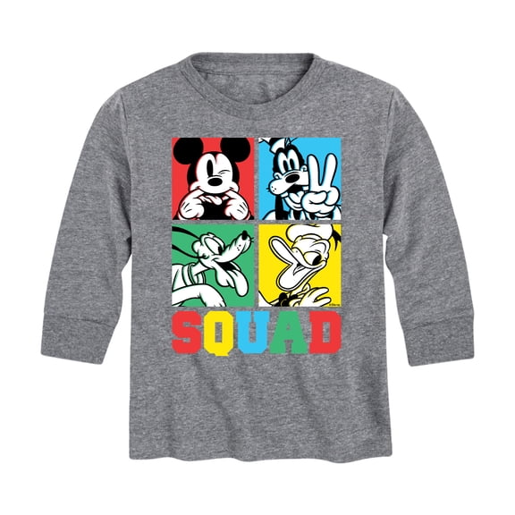 Mickey & Friends - Squad Grid - Youth Long Sleeve Graphic T-Shirt