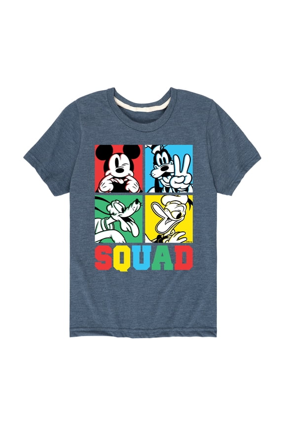 Mickey & Friends - Squad Grid - Youth Short Sleeve Graphic T-Shirt