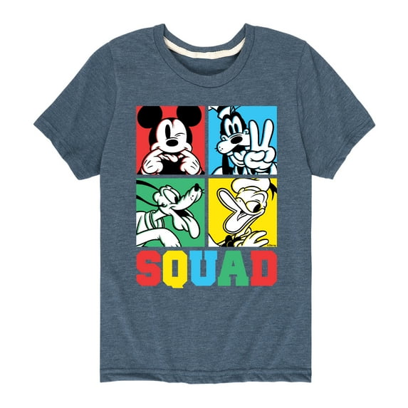 Mickey & Friends - Squad Grid - Youth Short Sleeve Graphic T-Shirt