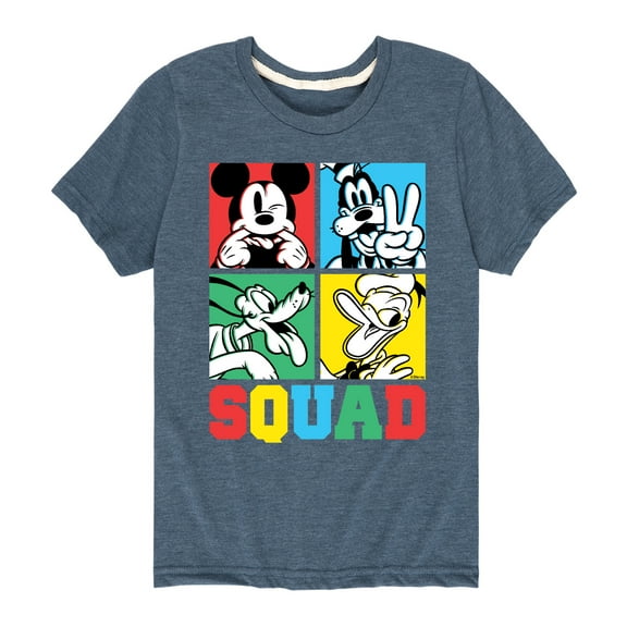 Mickey & Friends - Squad Grid - Youth Short Sleeve Graphic T-Shirt