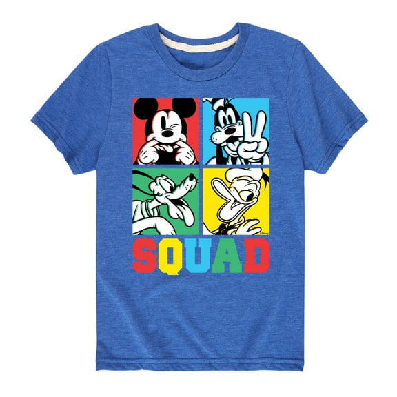 Mickey & Friends - Squad Grid - Youth Short Sleeve Graphic T-Shirt