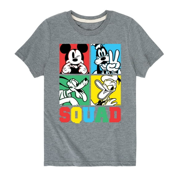 Mickey & Friends - Squad Grid - Youth Short Sleeve Graphic T-Shirt