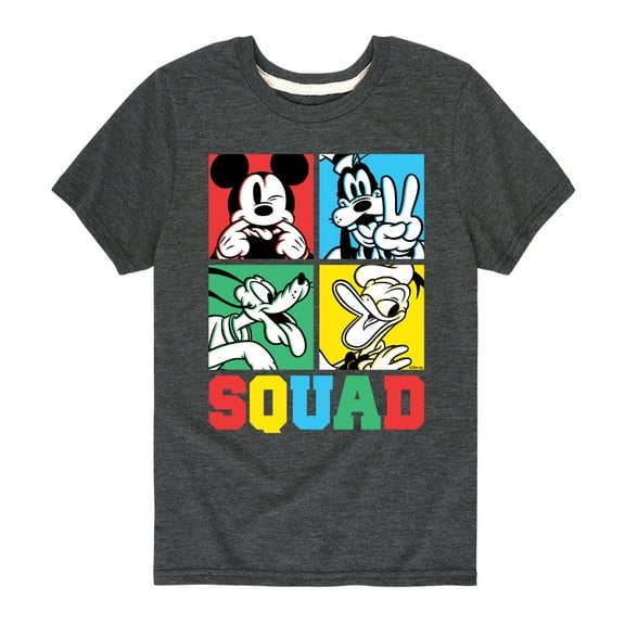 Mickey & Friends - Squad Grid - Youth Short Sleeve Graphic T-Shirt