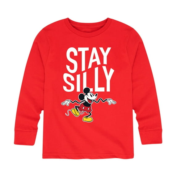 Mickey & Friends - Stay Silly - Toddler And Youth Long Sleeve Graphic T-Shirt