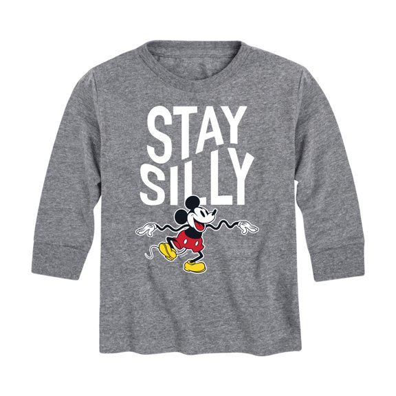 Mickey & Friends - Stay Silly - Toddler And Youth Long Sleeve Graphic T-Shirt