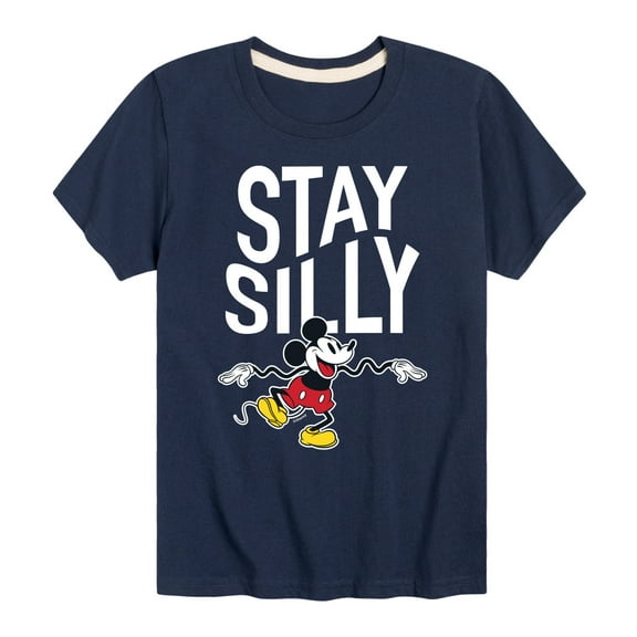 Mickey & Friends - Stay Silly - Toddler And Youth Short Sleeve Graphic T-Shirt