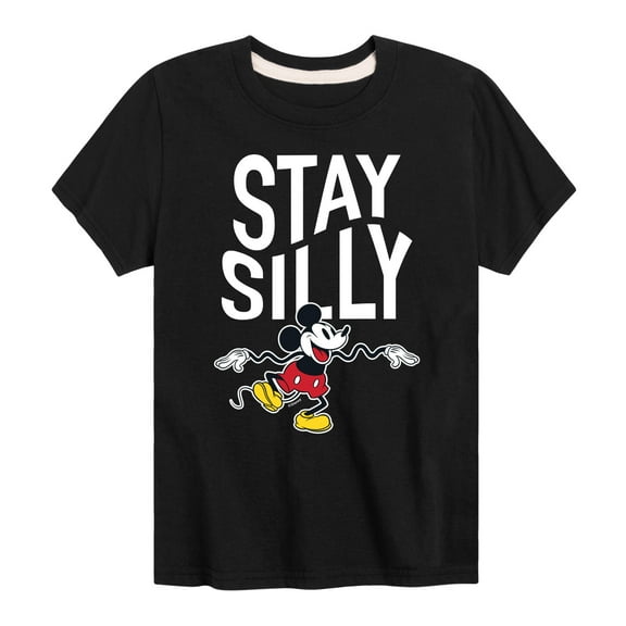 Mickey & Friends - Stay Silly - Toddler And Youth Short Sleeve Graphic T-Shirt