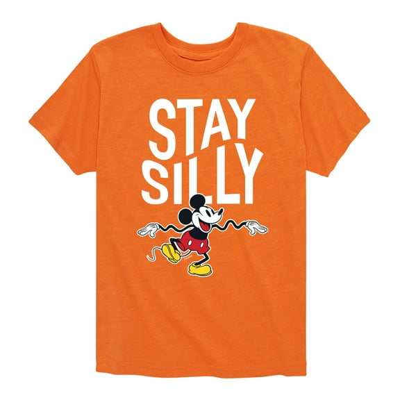 Mickey & Friends - Stay Silly - Toddler And Youth Short Sleeve Graphic T-Shirt