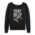 thumbnail image 1 of Mickey & Friends - Stay Silly - Women's Lightweight French Terry Long Sleeve Shirt, 1 of 5