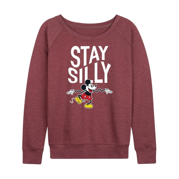 Mickey & Friends - Stay Silly - Women's Lightweight French Terry Long Sleeve Shirt