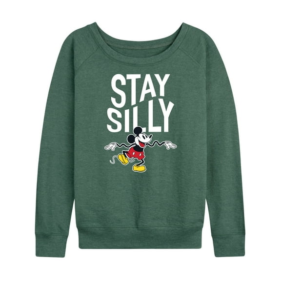 Mickey & Friends - Stay Silly - Women's Lightweight French Terry Long Sleeve Shirt