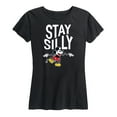 thumbnail image 1 of Mickey & Friends - Stay Silly - Women's Short Sleeve Graphic T-Shirt, 1 of 5
