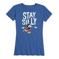 thumbnail image 1 of Mickey & Friends - Stay Silly - Women's Short Sleeve Graphic T-Shirt, 1 of 5