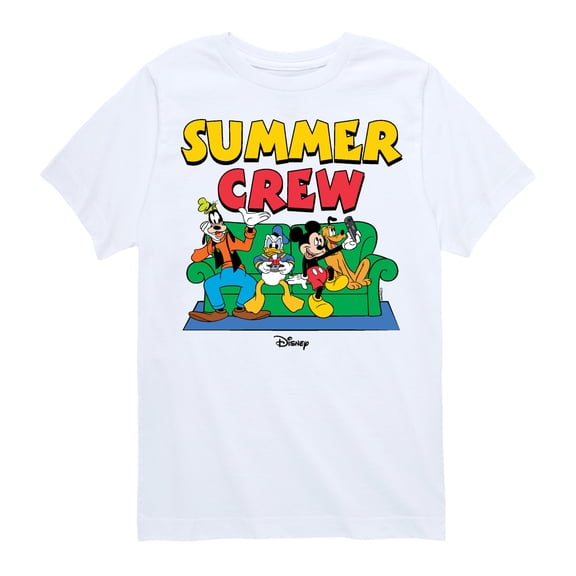 Mickey & Friends - Summer Crew - Toddler And Youth Short Sleeve Graphic T-Shirt