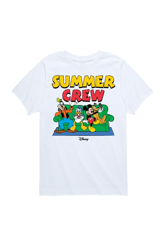 Mickey & Friends - Summer Crew - Toddler And Youth Short Sleeve Graphic T-Shirt