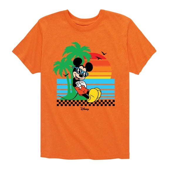 Mickey & Friends - Summer Sunset - Toddler And Youth Short Sleeve Graphic T-Shirt