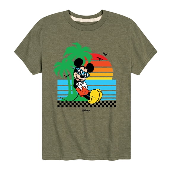 Mickey & Friends - Summer Sunset - Toddler And Youth Short Sleeve Graphic T-Shirt