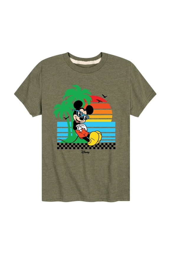 Mickey & Friends - Summer Sunset - Toddler And Youth Short Sleeve Graphic T-Shirt