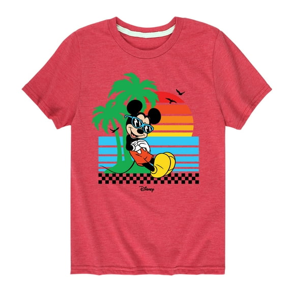 Mickey & Friends - Summer Sunset - Toddler And Youth Short Sleeve Graphic T-Shirt
