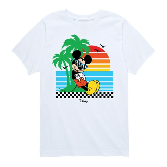 Mickey & Friends - Summer Sunset - Toddler And Youth Short Sleeve Graphic T-Shirt