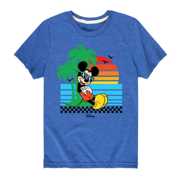 Mickey & Friends - Summer Sunset - Toddler And Youth Short Sleeve Graphic T-Shirt