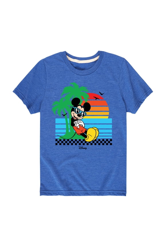 Mickey & Friends - Summer Sunset - Toddler And Youth Short Sleeve Graphic T-Shirt