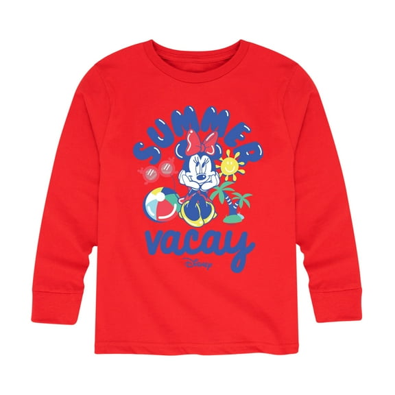 Mickey & Friends - Summer Vacay - Toddler And Youth Long Sleeve Graphic T-Shirt