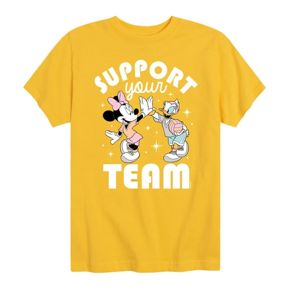 Mickey & Friends - Support Your Team - Toddler And Youth Short Sleeve Graphic T-Shirt